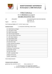 thumbnail of Sitzungsprotokoll