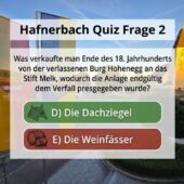 Hafnerbach Quiz – die zweite Frage!
