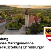 Einladung 60 Jahre Jubiläum und Eröffnung Sonderausstellung Ehrenbürger