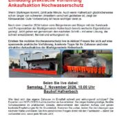 Einladung praktische Vorführung – Ankaufsaktion Hochwasserschutz